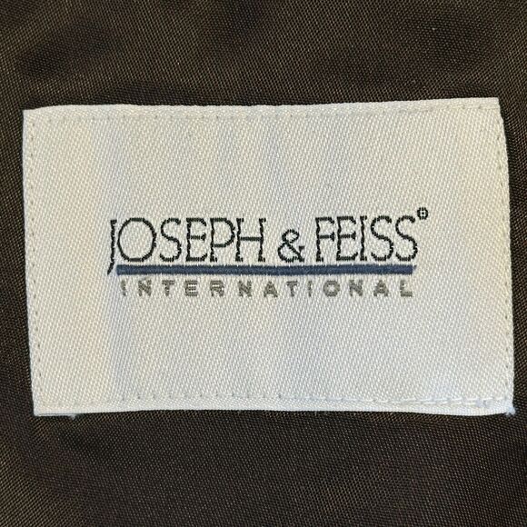 JOSEPH & FEISS Mens Blazer 50R WOOL Brown Sport Coat Two Button Jacket Suits - Picture 16 of 16